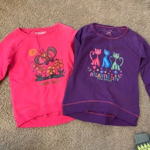 🎈 Set of 2 - Kids Sweatshirts (Pink & Purple)